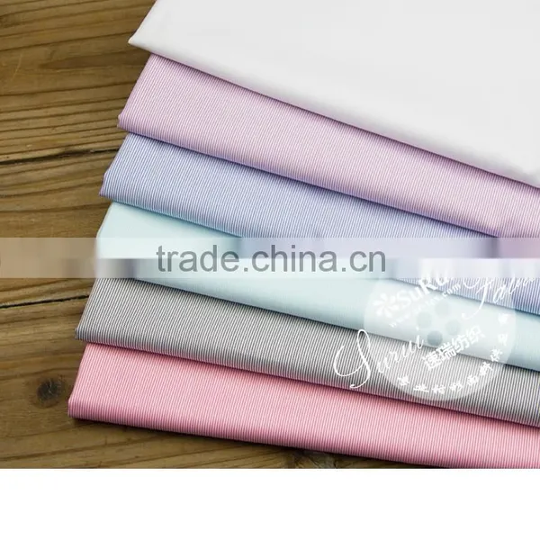 Stocklot Microfiber Polyester Rayon Soft Stripe Shirt Fabric photo-2