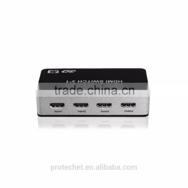Premium 4K HDMI Switcher 3 Ports 3 in 1 Out Wireless Remote IR photo-6