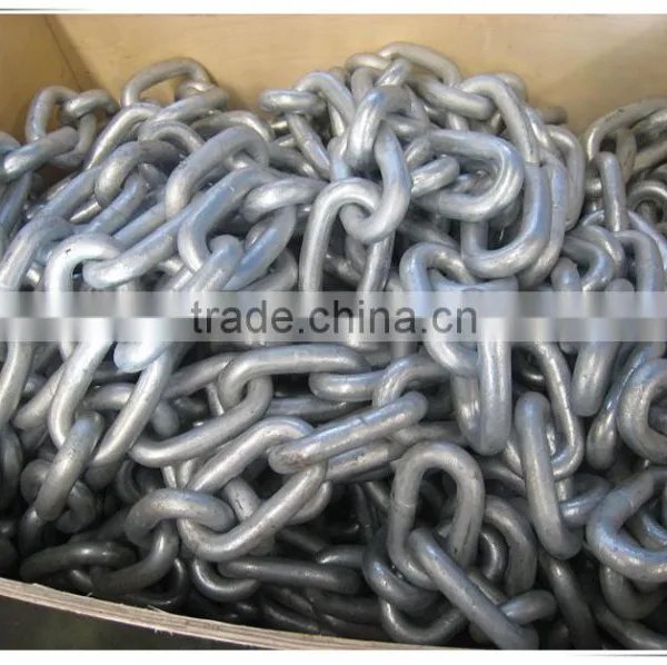 High Quality U2 Hot Dip Galvanized Open Link Anchor Chain for Marine photo-5