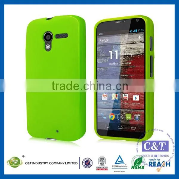 C&T Matte Back Black Flexible TPU Case for Moto X photo-3