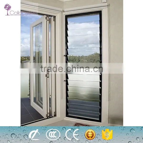 PVC Shutter Window with Reinforced Louver Components