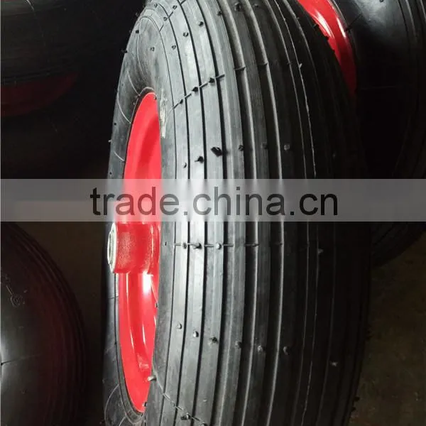 Wheelbarrow Wheels Rubber Wheels for Trolley 4.80/4.00-8 photo-2