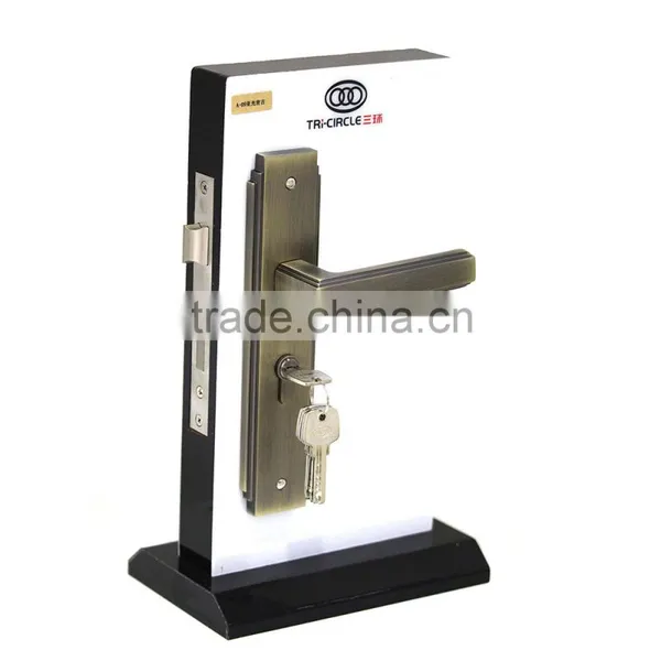 TRI-CIRCLE Zinc Alloy Lever Door Lock and Handle,lever Handle Door Lock Set photo-5