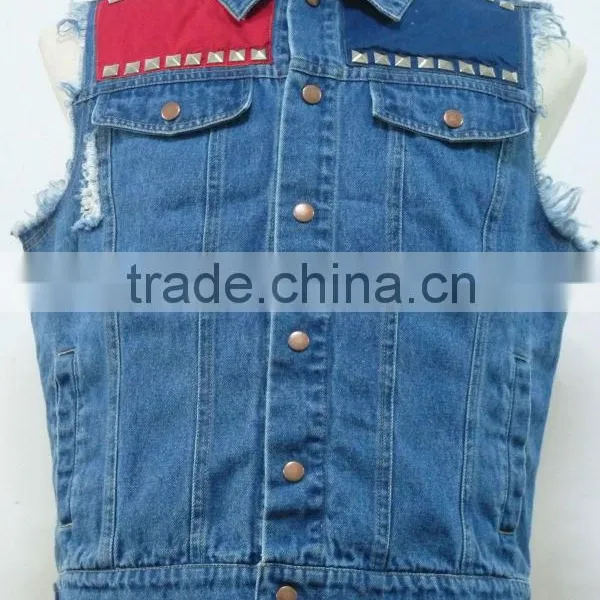Fashion Man's Daily Waistcoat With Rivets