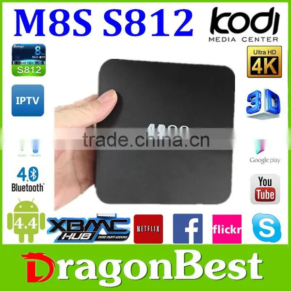Hot Selling M8s Internet tv Set Top Box Android 5.1 M8S Quad Core Android TV Box 2gb/8gb 4K