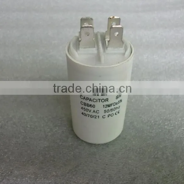 White Plastic & Aluminum Shell LEFENG Brand Cbb60 Cbb65 Cbb61 Cd60 Series Capacitor 5-120uf 250-500vac