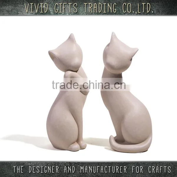 Ceramic Cute Cat Sitting Home Decoration photo-2