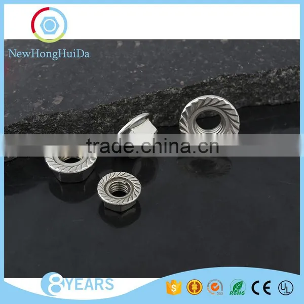 High Quality 304 Stainless Hex Flange Nut photo-2
