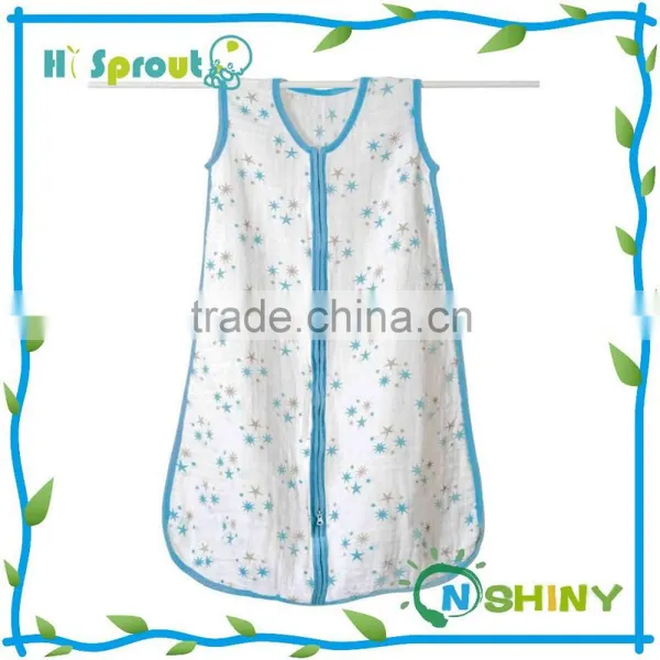2015 New Arrival Muslin Baby Sleeping Bag 4 Sizes
