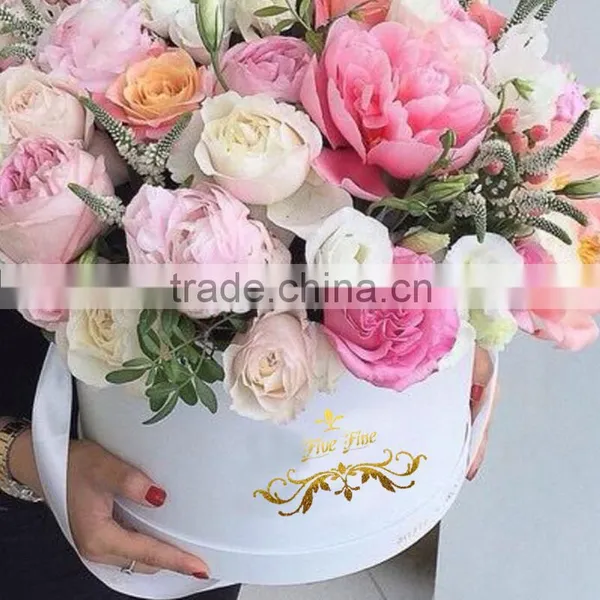 Customized Luxury Flowr Box / Luxury Rose Flower Round Packaging Gift Box photo-2