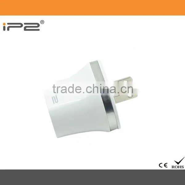 IP2 New Arrived Product 5V/2.1A High Quality Travel Charger Dual Micro USB Wall Charger ( US Plug) IP102 photo-3