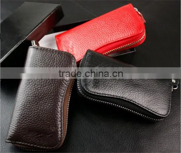 Boshiho Key Organizer Leather Key Case Zip photo-2