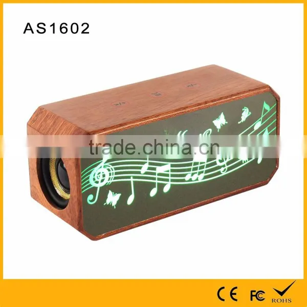 New Design Colorful Flashlight Colorful Flashlight Bluetooth Wooden Speaker Wireless