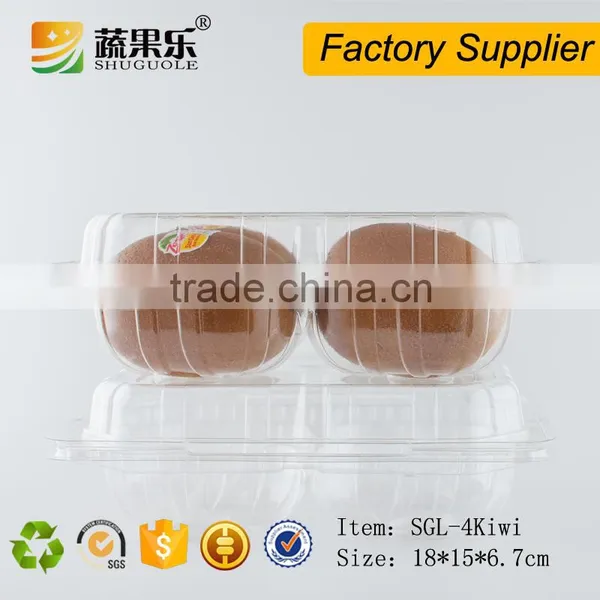 Clear Plastic Container for 4 Pcs Kiwis photo-5