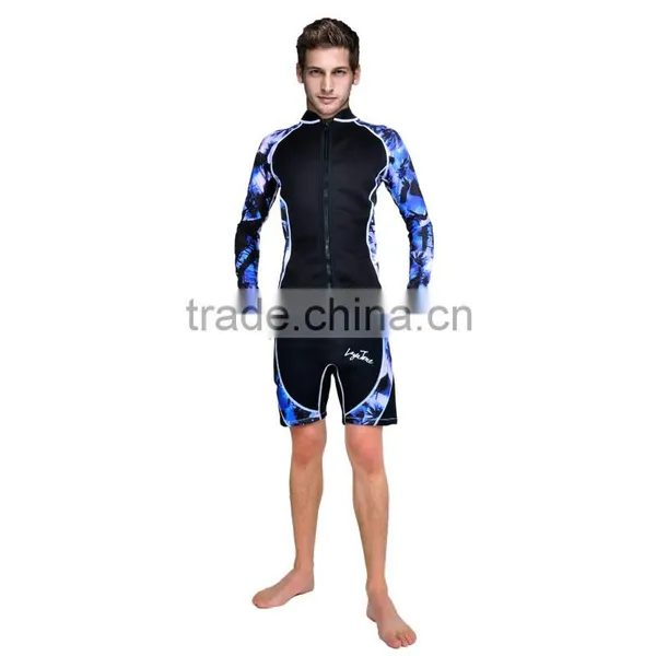 Men's High Quality Lycra Surfing Suit With Zipper C1608 photo-3