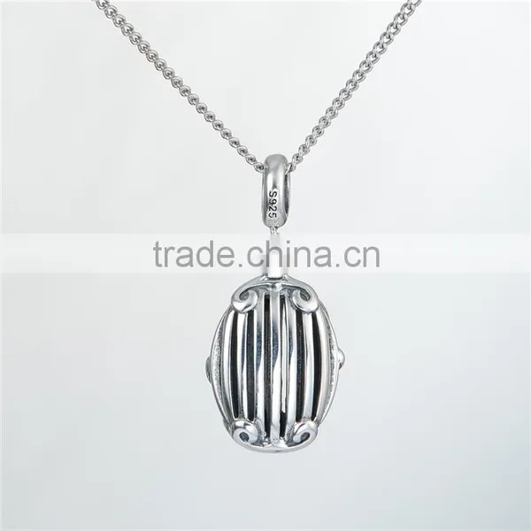 925 Silver Pendant Beads Red Zircon Charms Beads Making For Jewelry photo-3
