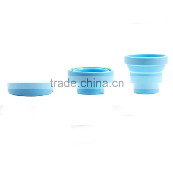Silicone BPA-Free 16 Ounce Dishwasher Safe Pop Up Cup Collapsible Travel Cup Camping Foldable Mug photo-3