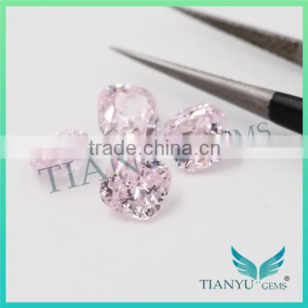 Wholesale Gems Heat Zircon Gemstones Jewelry Pink Square Cushion Cut American Material Loose Synthetic Cubic Zirconia Price photo-3