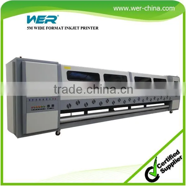5m Solvent Printer With 8 PCS Seiko SPT1020 35pl and Heavy Duty Structure 5m Solvent Printer