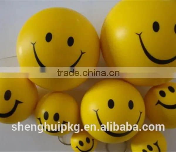 Promotional Printed Smile Stress Ball/Anti Stress Ball/Pu Stress Ball