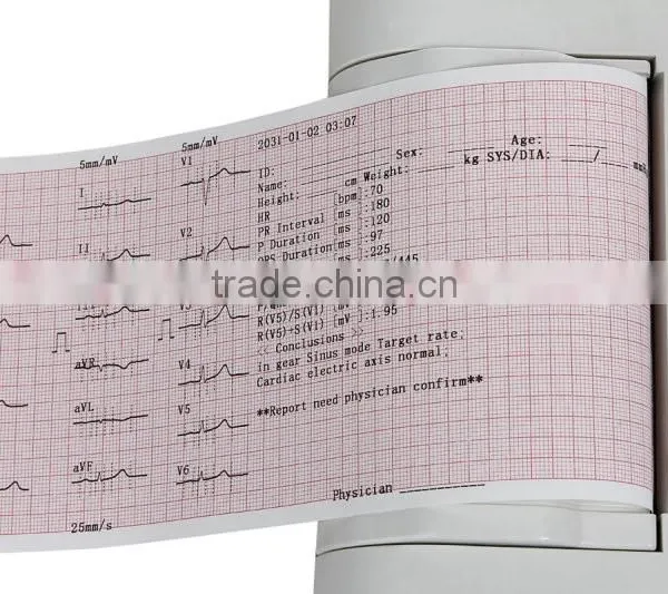 CE&ISO Certification 6-channel Electrocardiograph Color Touch Screen ECG Machine Price With Computer Software EKG Machine-Shelly photo-4
