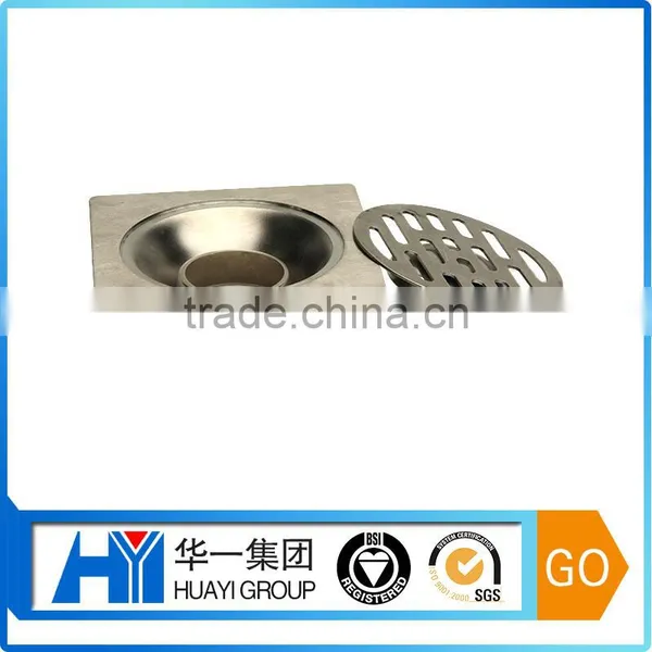 Customized Stainless Steel 4 Inches Ground Leakage Floor Drain Cover for Bathroom / Shower photo-2