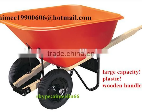 Super Large Capacity Plastic Tray Wheelbarrow 140L Manufacturer photo-2