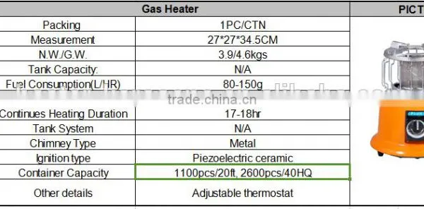 OC-3000 Indoor Butane Heater photo-6