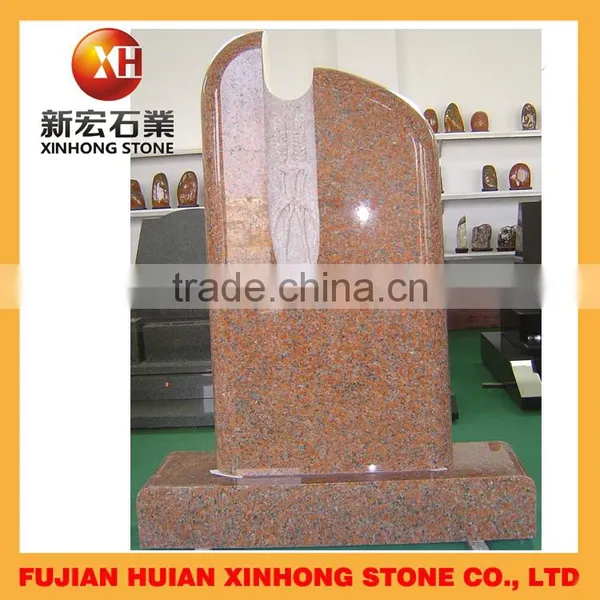 Europe Style Black Heart Shape Cemetery Headstone photo-5