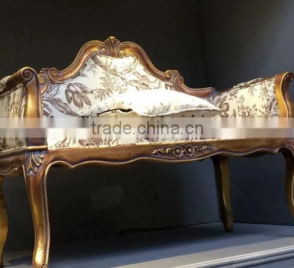 BISINI Solid Wood Long Sofa Chair, Elegant Living Room Leisure Chair, Good Quality Shoe Changing Chair (BF01-X1192) photo-4