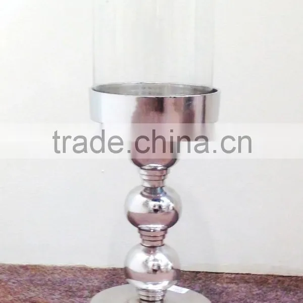 Wholsale Aluminum New Design Hurricane Pillar Holder Set photo-2