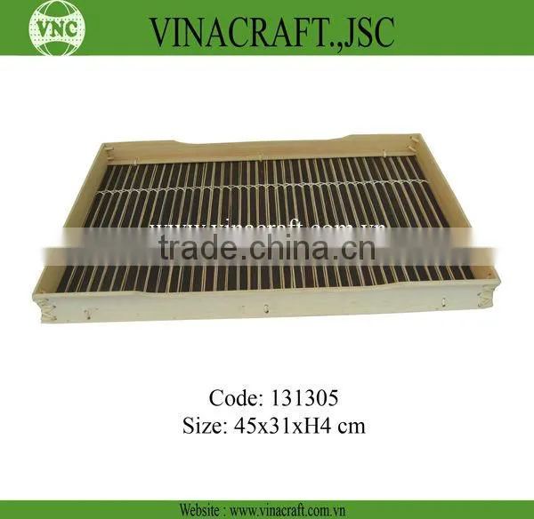 Japanese Bamboo Sushi Serving Tray for Restaurant