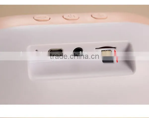 Desktop Makeup Mirror With Bluetooth Loudspeaker Box, USB Charge Table Lamp For Valentine Day photo-5