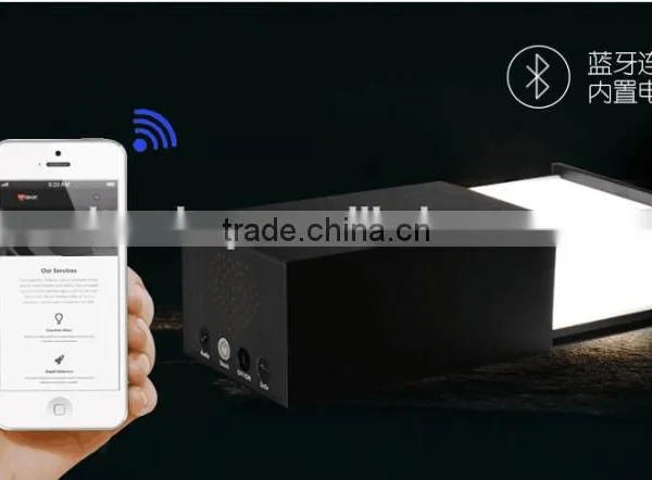 2016 Newest Explosion Hot-selling Pandora's Box Multifunction Bluetooth Stereo Music Speaker Touch LED Lamp Wooden BT Speaker photo-6