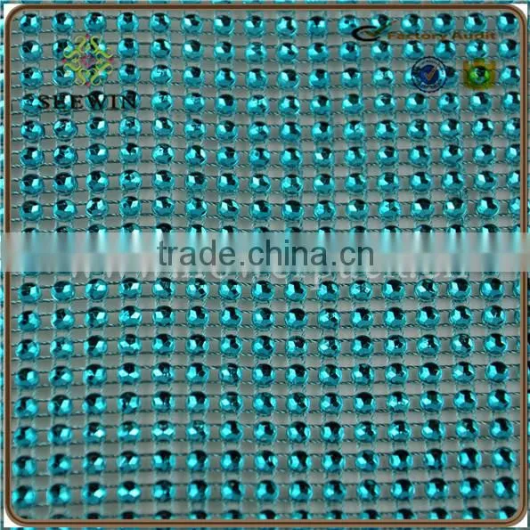 2016 Sparkle Rhinestone Diamond Mesh Wrap for Wedding Decoration photo-4