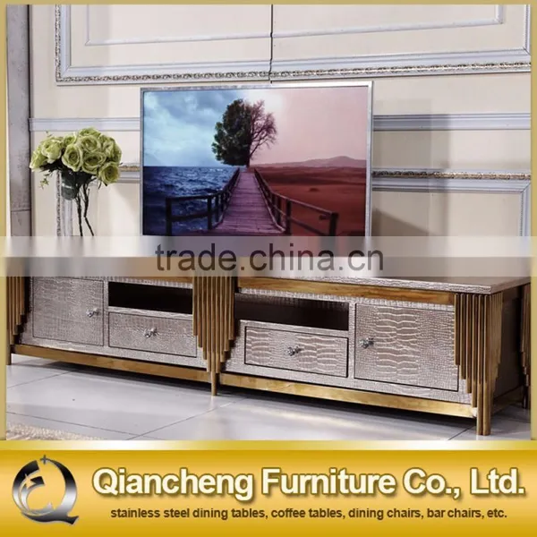 Stainless Steel Frame Wall TV Cabinet Wholesale photo-3