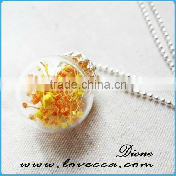 Vintage Style Jewelry Antiqued Bronze Flower Cap Bail Wish Vial Drop Glass Bottle Pendant Vial photo-5