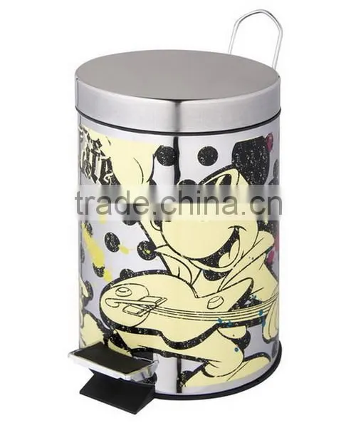 5L Cartoon Household Pedal Trash photo-2