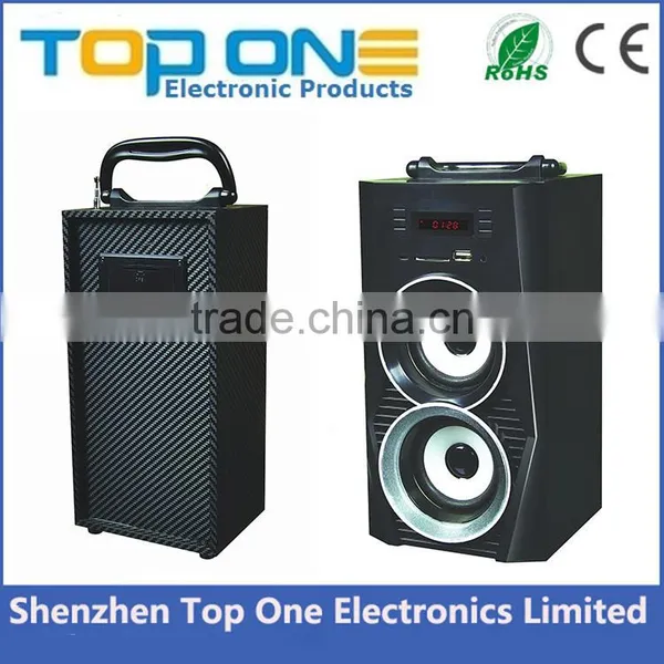 High Quality Cheap Price USB Disk TF Card FM Radio Support Portable Wooden Speaker photo-5