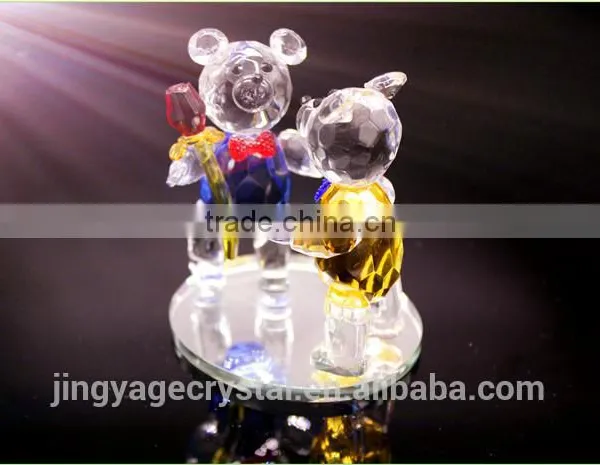 Romantic Crystal Couple Bears as the Best Crystal Wedding Present for 15th Wedding Anniversary photo-3