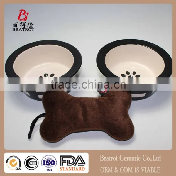 Reserved For The Dog Ceramic Pet Water Bowl Ceramic Food Bowl