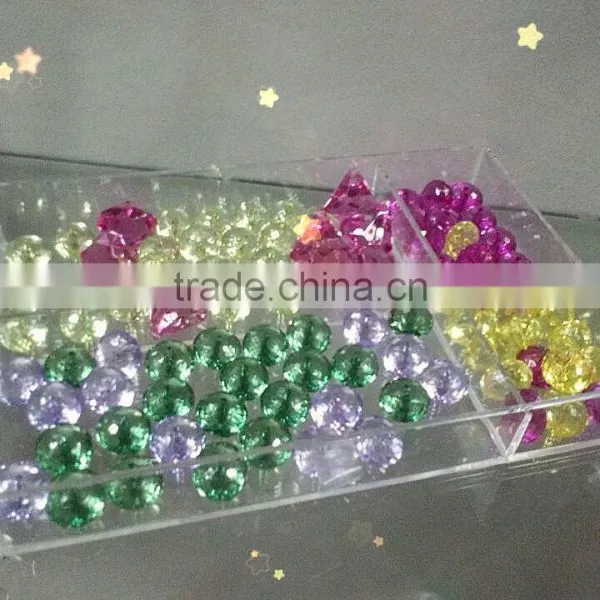 Plastic Artificial Acrylic Crystal Diamond Bead Lucite Bead Gemstone Bead photo-5