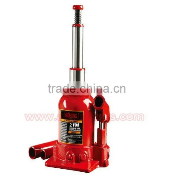 2T/4T Hydraulic Bottle Jack, Both Burl, Two Stage Bottle Jack Double Ram Bottle Jack photo-2