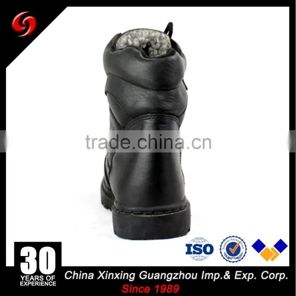 Genuine Leather Army Boots Winter Safety Boots, Fleece Lining Military Boots photo-3