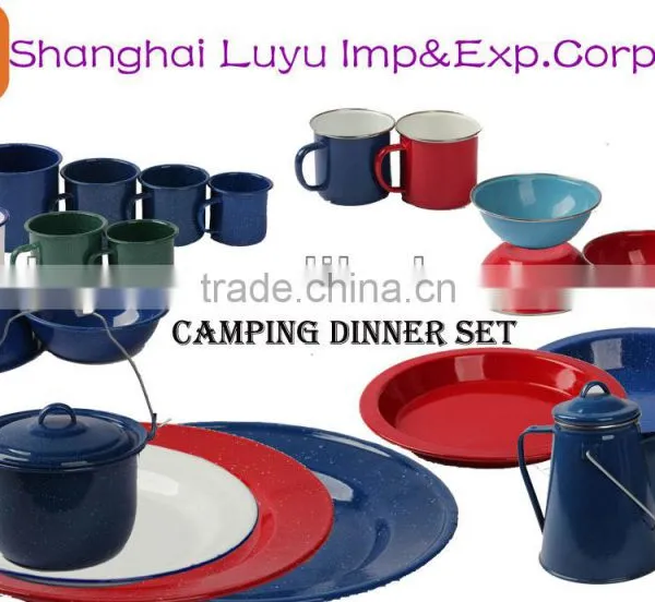 Porcelain Enamel Bowl Dinner Plate Coffee Mug Dinnerware photo-4