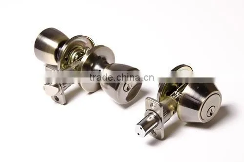 US10B Combo Entry Lock Set Door Knob & Deadbolt Keyed Alike KW1 Keyway Lock photo-2