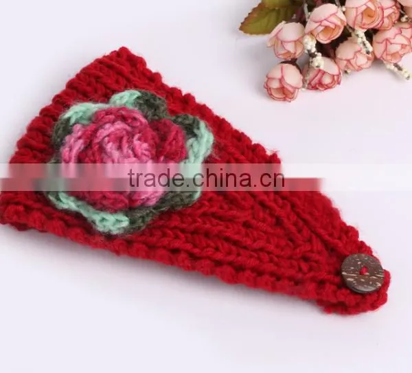 Hot Sell Stock Crochet Head Wraps Crochet Knit Headwrap photo-4