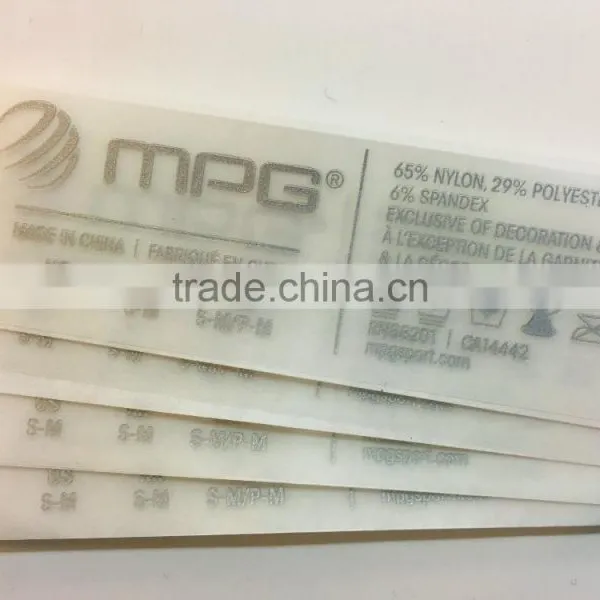 Custom Tag Less Inside Neck Heat Seal Label for Clothing photo-4