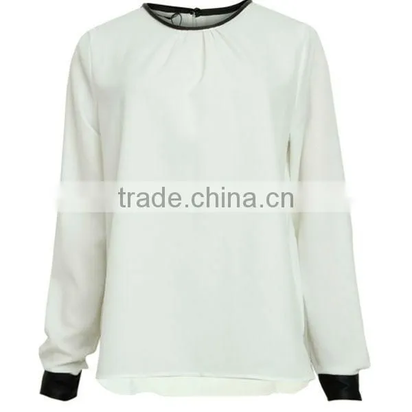 Hottest Designed High Quality Best Price Office Uniform Designs for Women Blouses photo-2