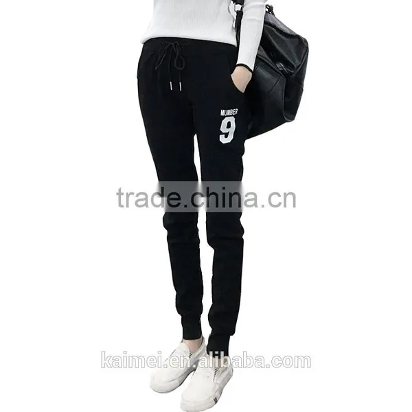 Inside Brush Fleece Wholesale Oversize Life Gym Good Quality Comfortable Sports Pants Women CVC(75/25) photo-1